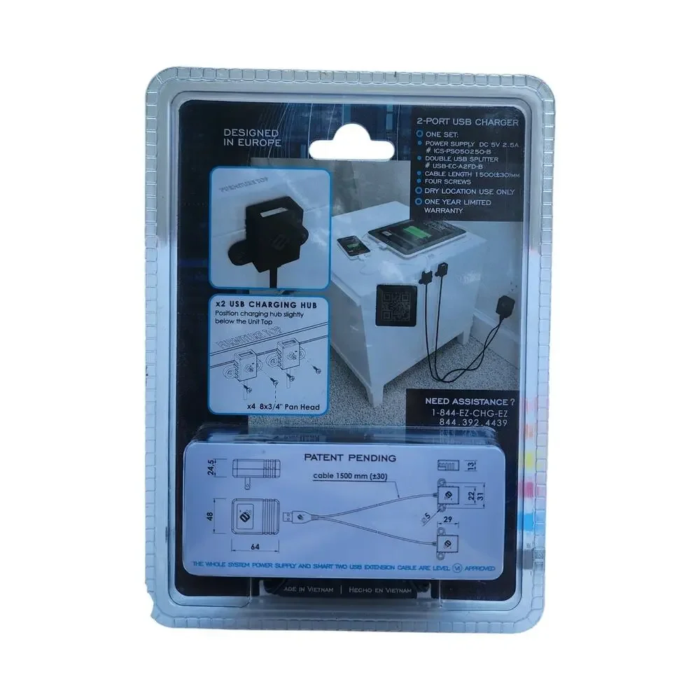 EZ Collection Intelligent Charging System 2 Port USB Charger A 4 FD-B New